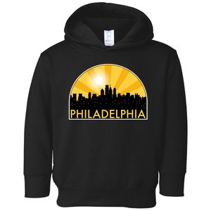 Philadelphia Skyline Burst Toddler Hoodie