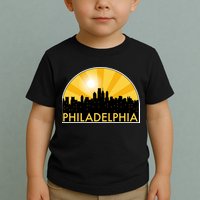 Philadelphia Skyline Burst Toddler T-Shirt