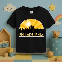 Philadelphia Skyline Burst Toddler T-Shirt