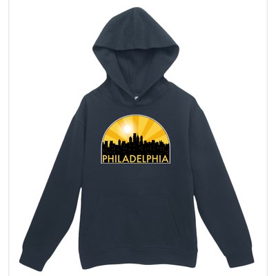 Philadelphia Skyline Burst Urban Pullover Hoodie