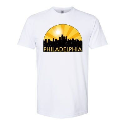 Philadelphia Skyline Burst Softstyle® CVC T-Shirt