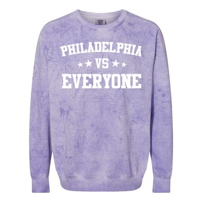 Philadelphia Vs Everyone Colorblast Crewneck Sweatshirt