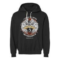 Philippians 4 13 I Can Do All Things Strengthens Me Garment-Dyed Fleece Hoodie