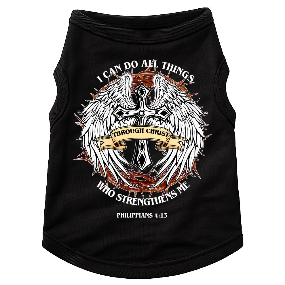 Philippians 4 13 I Can Do All Things Strengthens Me Doggie Tank