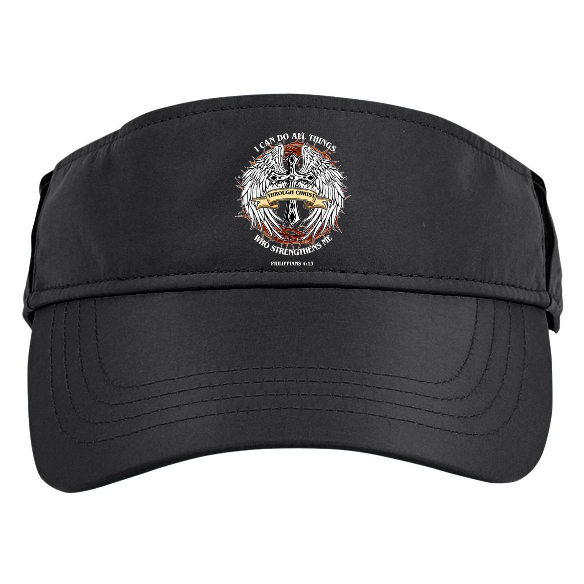 Philippians 4 13 I Can Do All Things Strengthens Me Adult Drive Performance Visor