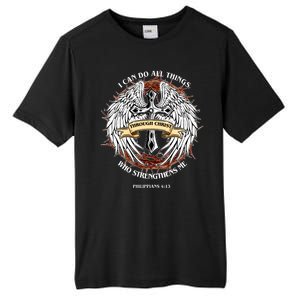 Philippians 4 13 I Can Do All Things Strengthens Me Tall Fusion ChromaSoft Performance T-Shirt