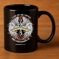 Philippians 4 13 I Can Do All Things Strengthens Me 11oz C Handle Ceramic Mug