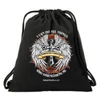 Philippians 4 13 I Can Do All Things Strengthens Me Drawstring Bag