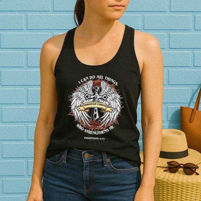 Philippians 4 13 I Can Do All Things Strengthens Me Womens Tank Top