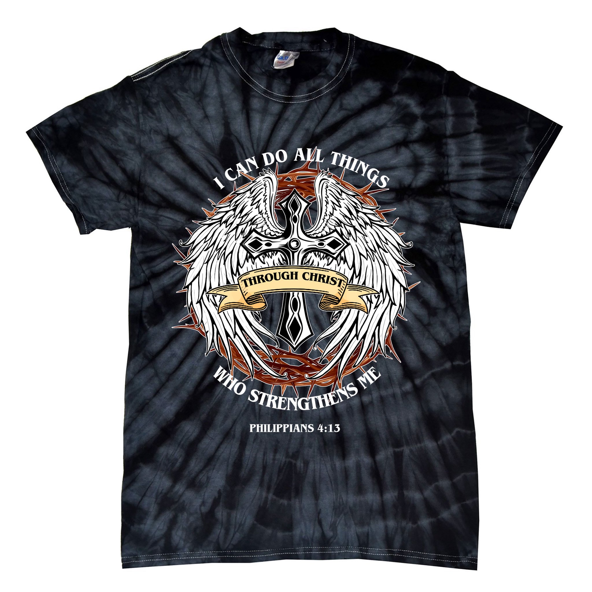 Philippians 4 13 I Can Do All Things Strengthens Me Tie-Dye T-Shirt