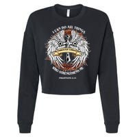 Philippians 4 13 I Can Do All Things Strengthens Me Cropped Pullover Crew
