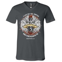 Philippians 4 13 I Can Do All Things Strengthens Me V-Neck T-Shirt