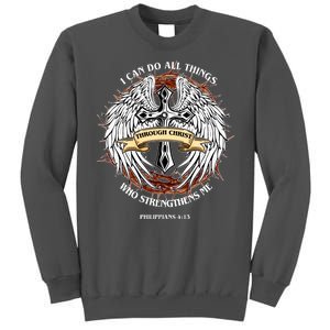 Philippians 4 13 I Can Do All Things Strengthens Me Tall Sweatshirt