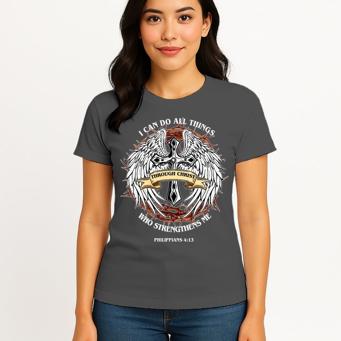 Philippians 4 13 I Can Do All Things Strengthens Me Womens T-Shirt