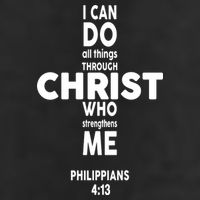 Philippians 4:13 I Can Do All Thing Through Christ 7 Panel Mesh Trucker Snapback Hat