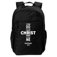Philippians 4:13 I Can Do All Thing Through Christ Backpack