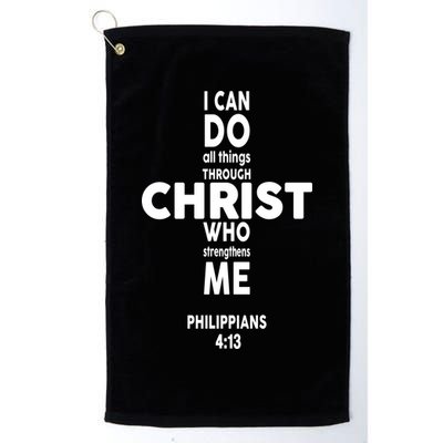 Philippians 4:13 I Can Do All Thing Through Christ Golf Towel