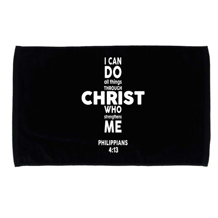 Philippians 4:13 I Can Do All Thing Through Christ Microfiber Hand Towel
