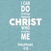 Philippians 4:13 I Can Do All Thing Through Christ Sueded Cloud Jersey T-Shirt