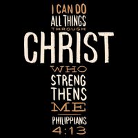 Philippians Bible Quote Cross Cooling Performance Crew T-Shirt