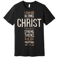 Philippians Bible Quote Cross Premium T-Shirt