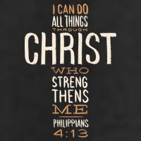 Philippians Bible Quote Cross Trucker Hat