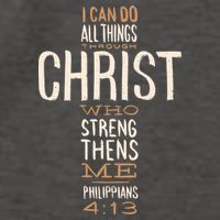 Philippians Bible Quote Cross Vector Backpack