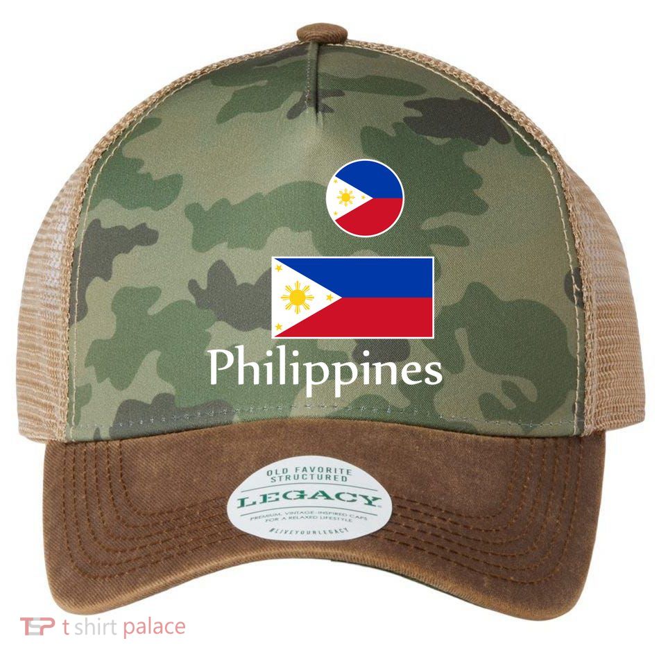 Philippines Flag Legacy Tie Dye Trucker Hat