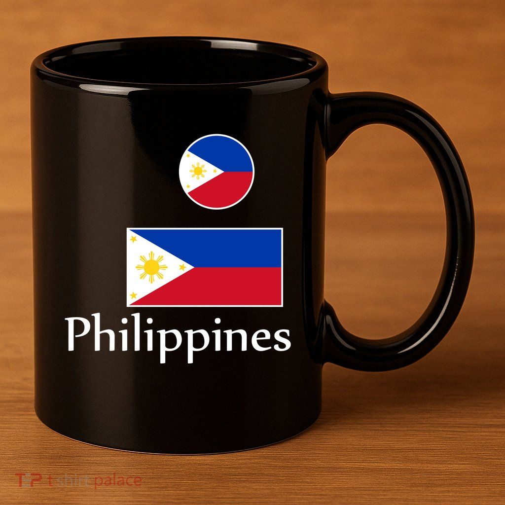 Philippines Flag 11oz C Handle Ceramic Mug