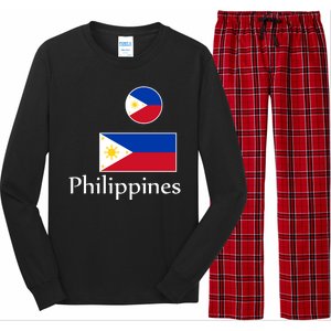 Philippines Flag Long Sleeve Pajama Set