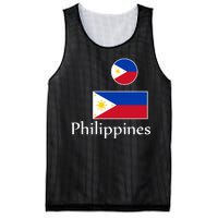 Philippines Flag Mesh Reversible Basketball Jersey Tank