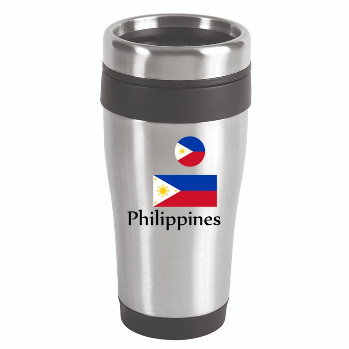 Philippines Flag 16oz Travel Tumbler