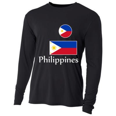 Philippines Flag Cooling Performance Long Sleeve Crew