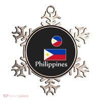 Philippines Flag Metallic Star Ornament