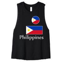 Philippines Flag Women's Racerback Cropped Tank