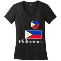 Philippines Flag Women's V-Neck T-Shirt