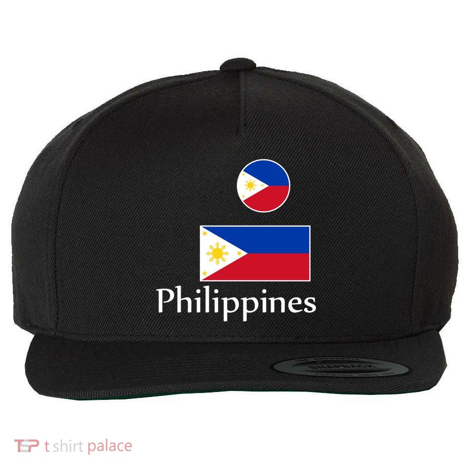 Philippines Flag Wool Snapback Cap