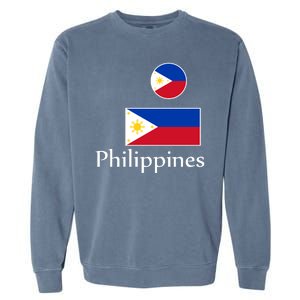 Philippines Flag Garment-Dyed Sweatshirt