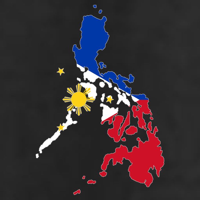 Philippines Map Flag 7 Panel Mesh Trucker Snapback Hat