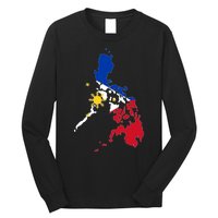 Philippines Map Flag Long Sleeve Shirt