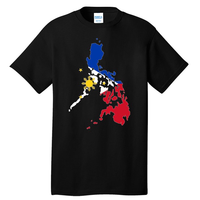 Philippines Map Flag Tall T-Shirt