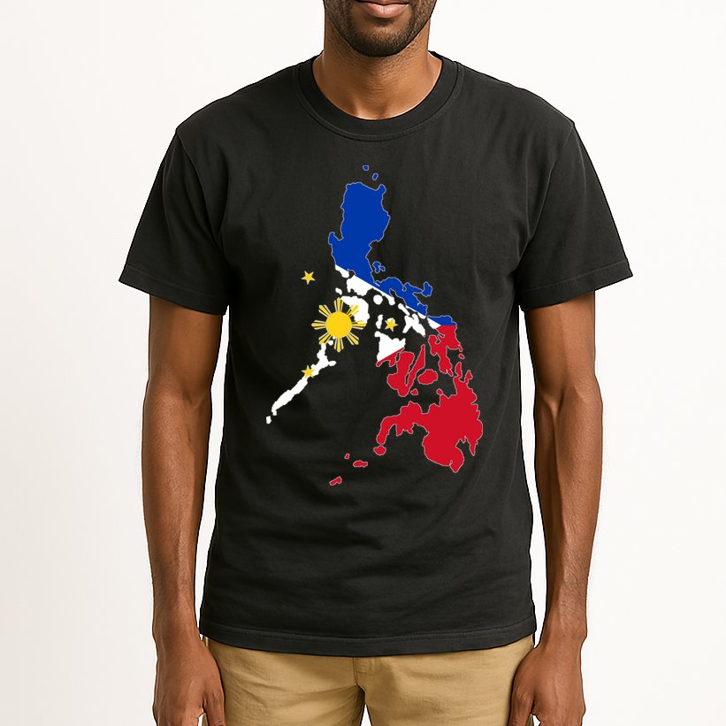 Philippines Map Flag Tall T-Shirt