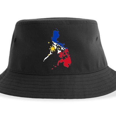 Philippines Map Flag Sustainable Bucket Hat