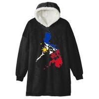 Philippines Map Flag Hooded Wearable Blanket