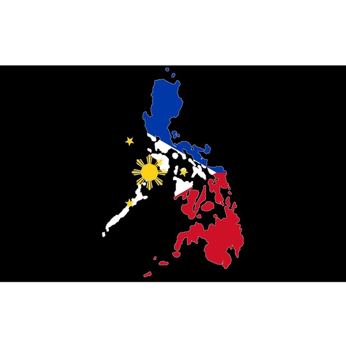 Philippines Map Flag Bumper Sticker