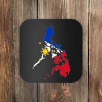 Philippines Map Flag Coaster