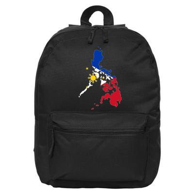 Philippines Map Flag 16 in Basic Backpack