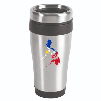 Philippines Map Flag 16oz Travel Tumbler