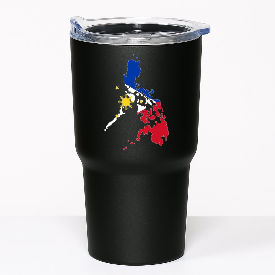 Philippines Map Flag Tumbler