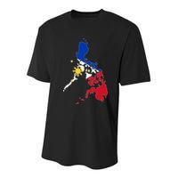 Philippines Map Flag Youth Performance Sprint T-Shirt
